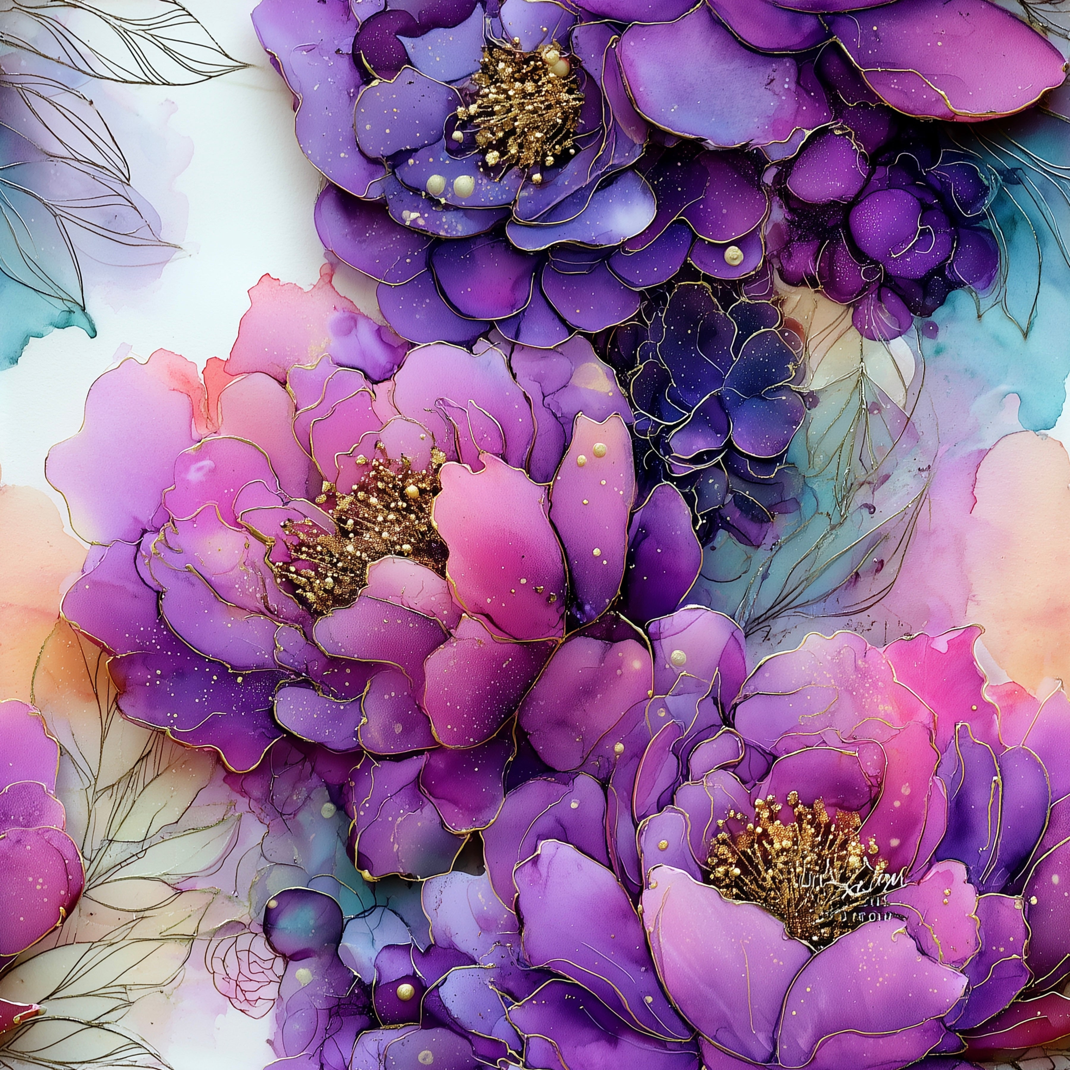 Lila Pink Blüten Neue Vorbestellung strengen limitiert